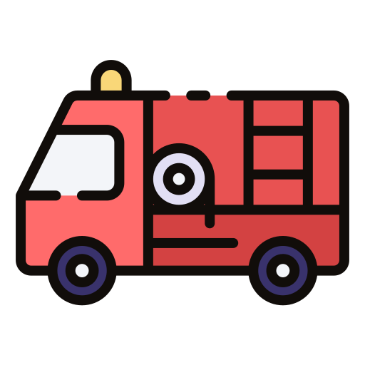 Fire truck Good Ware Lineal Color icon