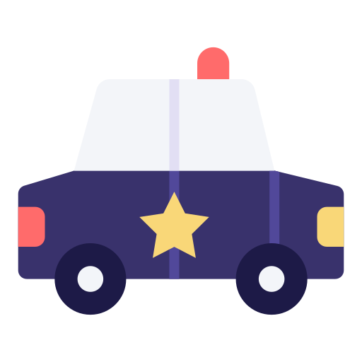 polizeiauto Good Ware Flat icon