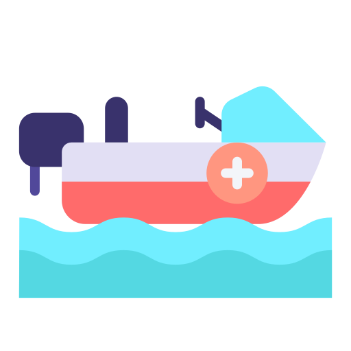 rettungsboot Good Ware Flat icon