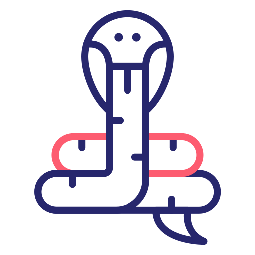 蛇 Generic Outline Color icon