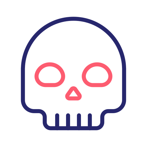 Skull Generic Outline Color icon