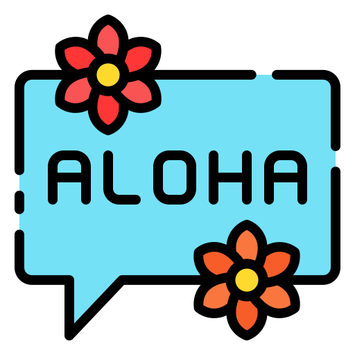 aloha Good Ware Lineal Color Ícone