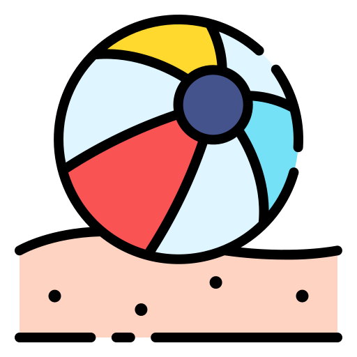 pelota de playa Good Ware Lineal Color icono