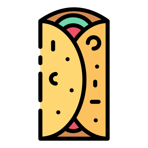 burrito Good Ware Lineal Color ikona