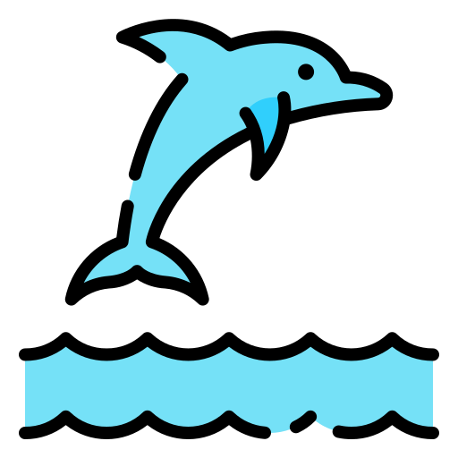 delfin Good Ware Lineal Color ikona