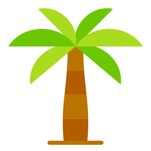 drzewo kokosowe Good Ware Flat ikona