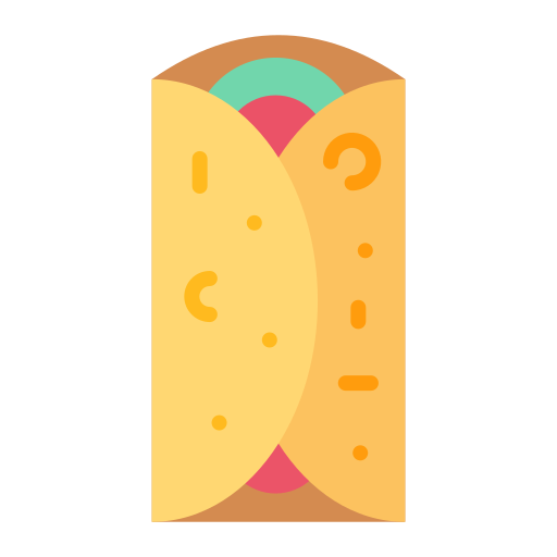 burrito Good Ware Flat ikona