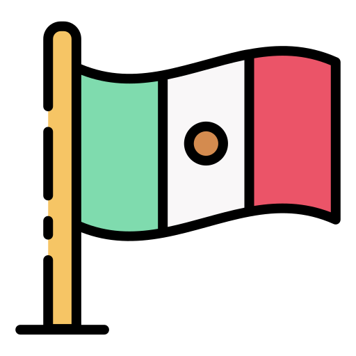 Мексиканский флаг Good Ware Lineal Color иконка