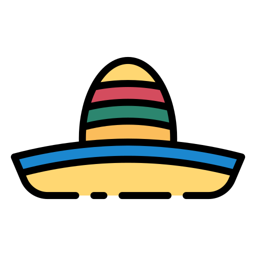 chapéu mexicano Good Ware Lineal Color Ícone