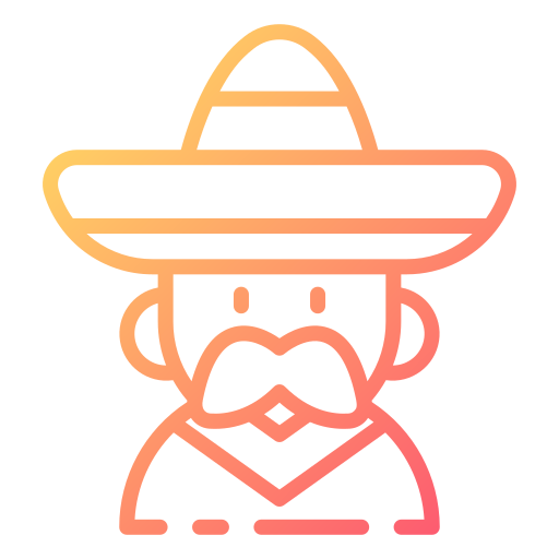 hombre mexicano Good Ware Gradient icono