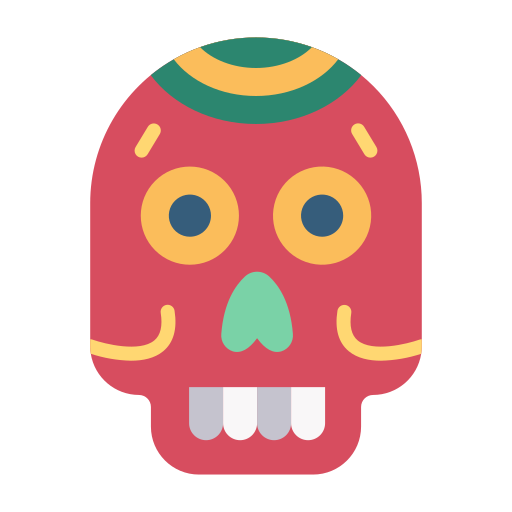meksykańska czaszka Good Ware Flat ikona
