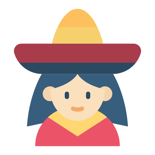 Mexican woman Good Ware Flat icon