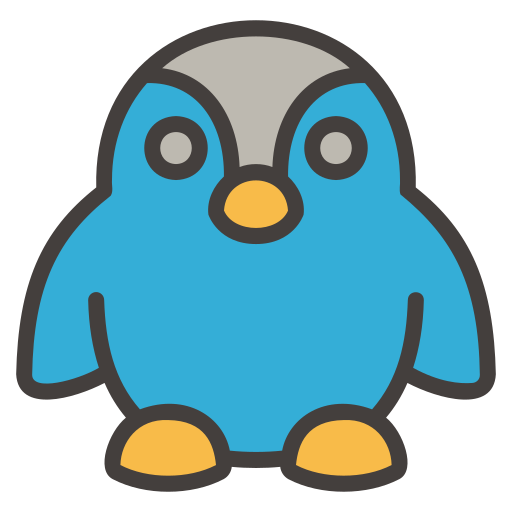 ペンギン Generic Outline Color icon