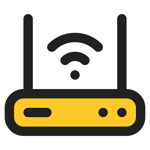 router wifi Generic Outline Color ikona