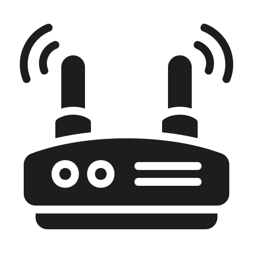 router inalámbrico Generic Glyph icono