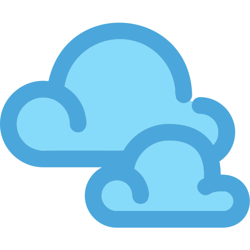 nubes Generic Blue icono