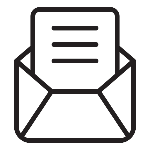 Letter Generic Detailed Outline icon