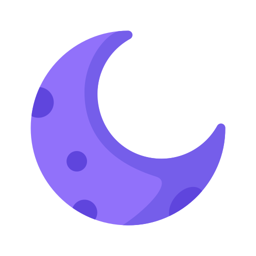 luna creciente Generic Flat icono