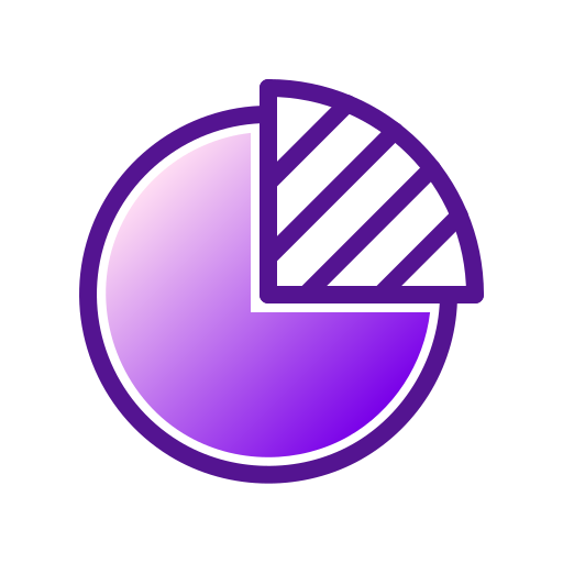 diagramme circulaire Generic Lineal Color Gradient Icône