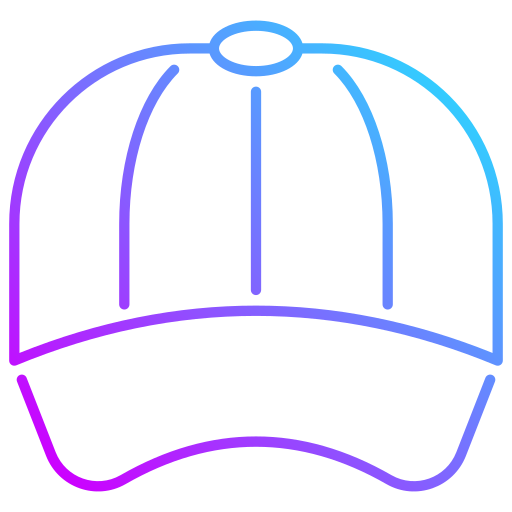 czapka baseballowa Generic Gradient ikona