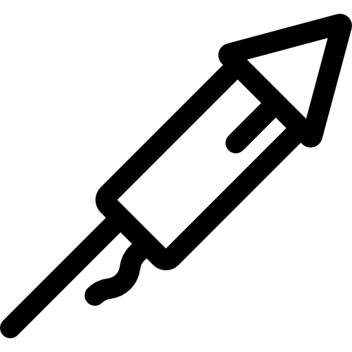 fajerwerki Basic Rounded Lineal ikona