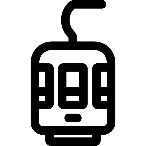 kabelbaan cabine Basic Rounded Lineal icoon