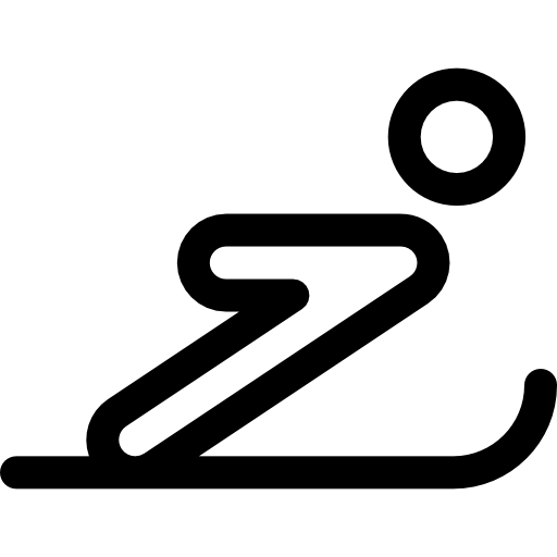 narty Basic Rounded Lineal ikona