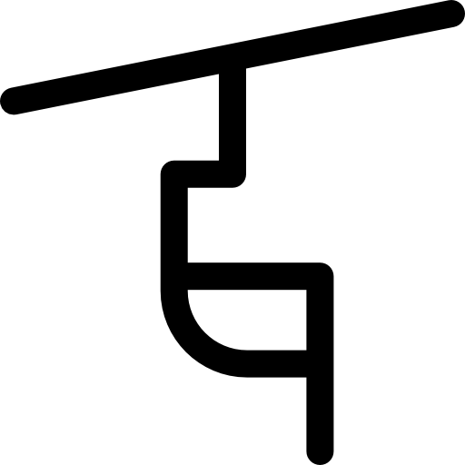 スキーリフト Basic Rounded Lineal icon