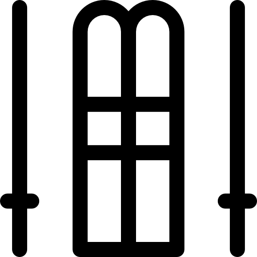 skii Basic Rounded Lineal icono