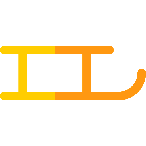 trineo Basic Rounded Flat icono