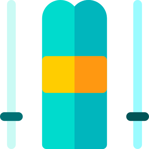 skii Basic Rounded Flat icon