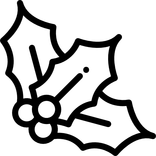 muérdago Detailed Rounded Lineal icono