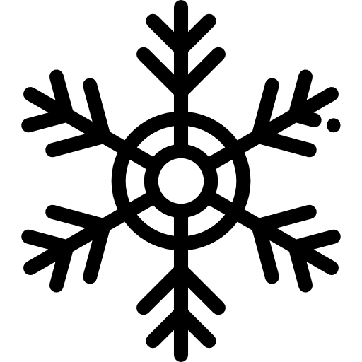 sneeuwvlok Detailed Rounded Lineal icoon