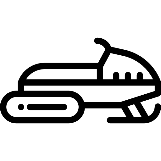 motoneige Detailed Rounded Lineal Icône