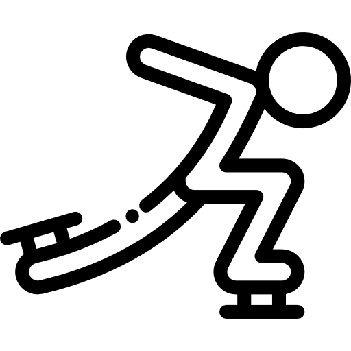 Катание на коньках Detailed Rounded Lineal иконка