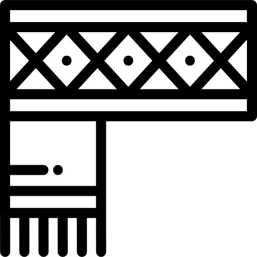 szalik Detailed Rounded Lineal ikona