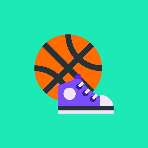 basketbal Adib Sulthon Flat icoon