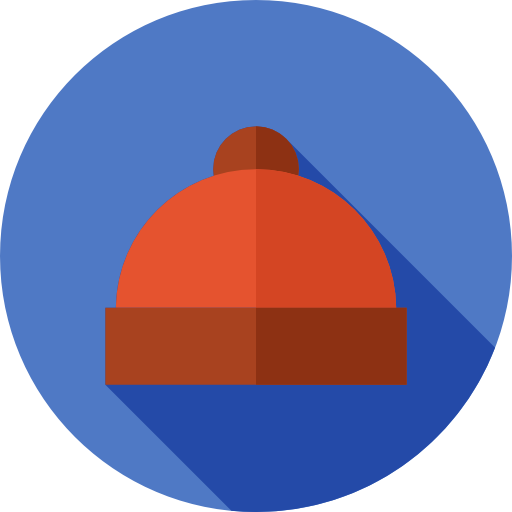 겨울 모자 Flat Circular Flat icon
