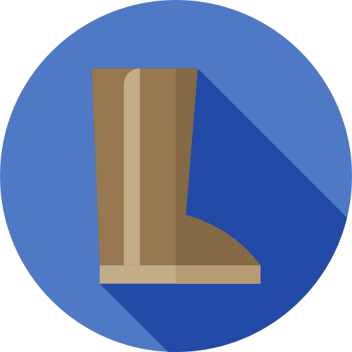 bota Flat Circular Flat icono