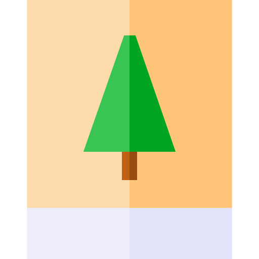 weihnachtskarte Basic Straight Flat icon