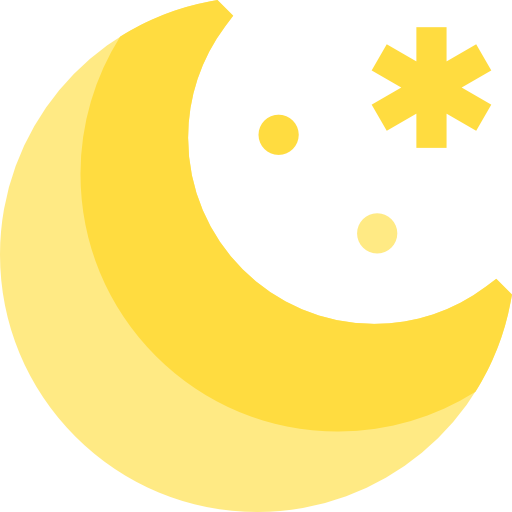Night Basic Straight Flat icon