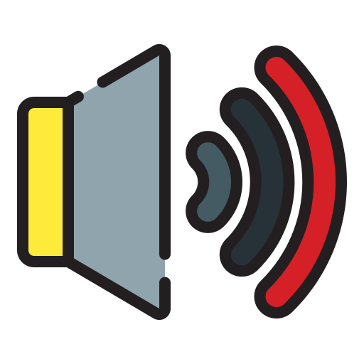 controlador de sonido Generic Outline Color icono
