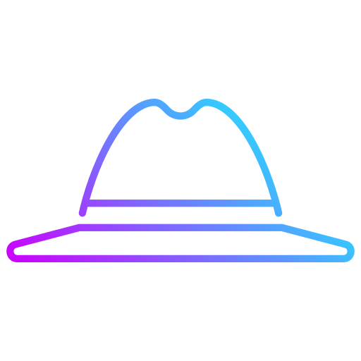słomiany kapelusz Generic Gradient ikona