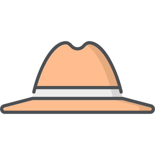 Соломенная шляпа Generic Outline Color иконка