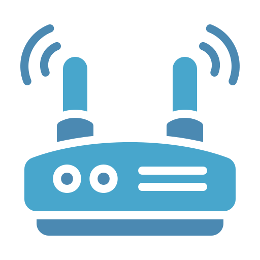 wlan router Generic Blue icon