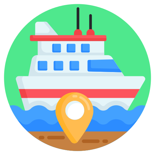 cruise schip Generic Circular icoon