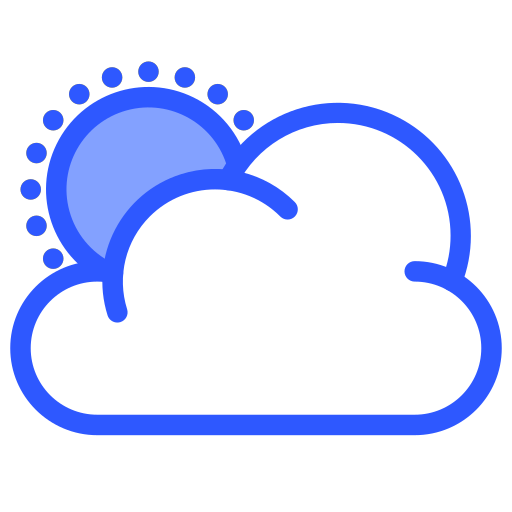 giornata nuvolosa Generic Blue icona