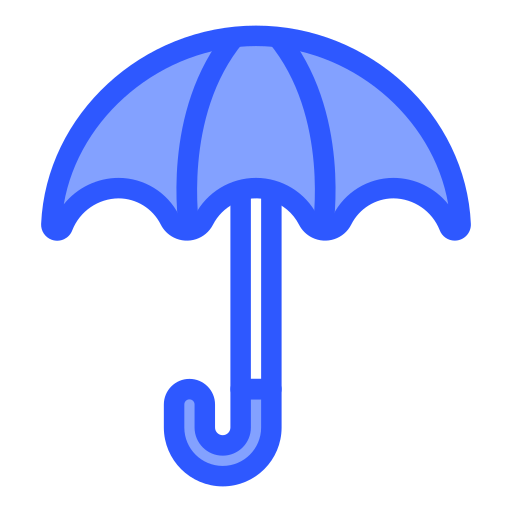 guarda-chuva Generic Blue Ícone