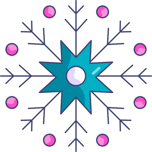 płatek śniegu SBTS2018 Lineal Color ikona