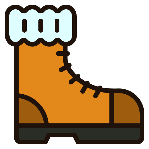 bota de nieve Generic Outline Color icono